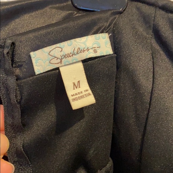 Black silky formal dress - Picture 4 of 5